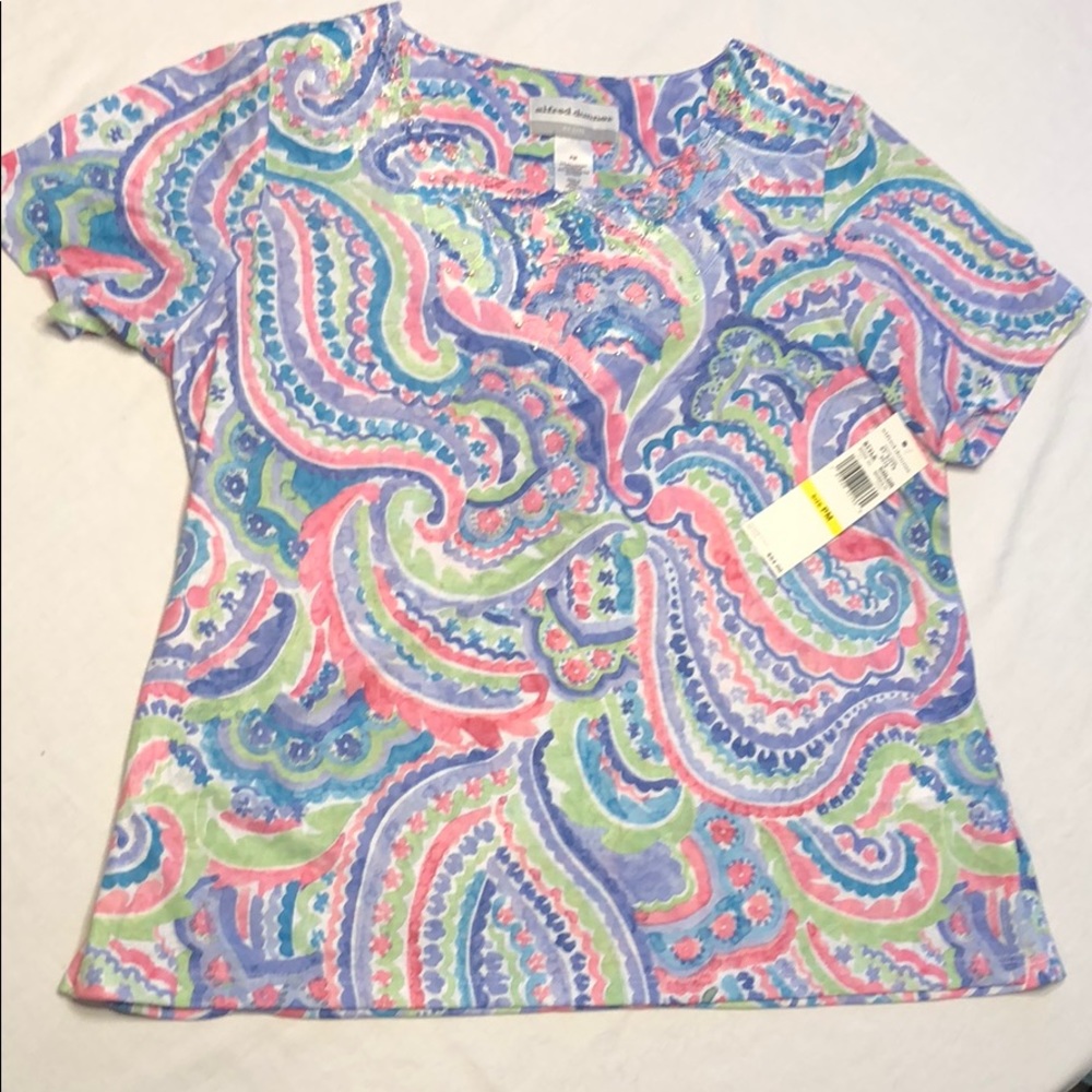 ALFRED DUNNER - NWT ss Top petite medium